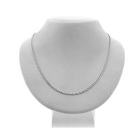 Silver gourmet link necklace | 69 cm
