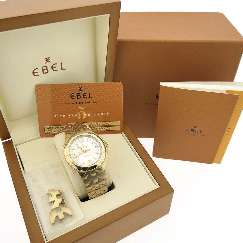 Image 22 of Ebel E-Type Automatic E8330C41; 18k gold men's watch