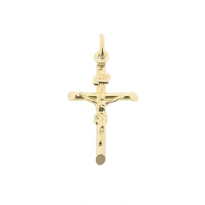 Gold pendant of a cross with corpus | INRI Image 1 of Gold pendant of a cross with corpus | INRI