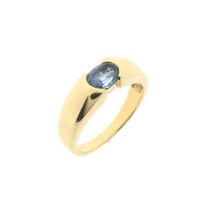 Gold ring with topaz