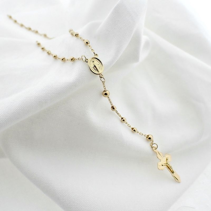 Image 4 of 18 carat gold rosary | 44.5 cm
