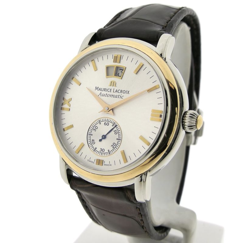 Image 2 of Maurice Lacroix Masterpiece 'Grand Guichet'; Automatic 18k gold/steel men's watch