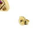 Afbeelding 6 van Gouden oorbellen met robijn en diamant; 0,39 ct. 