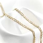 Image 2 of Two-tone gold Figaro chain | 52 cm