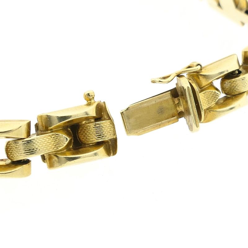 Image 5 of Gold Bismarck Link Bracelet