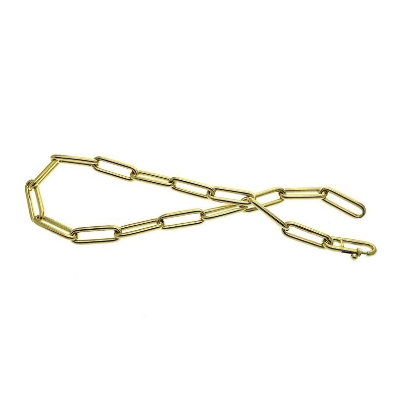 Image 5 of Gold anchor link bracelet | 20 cm