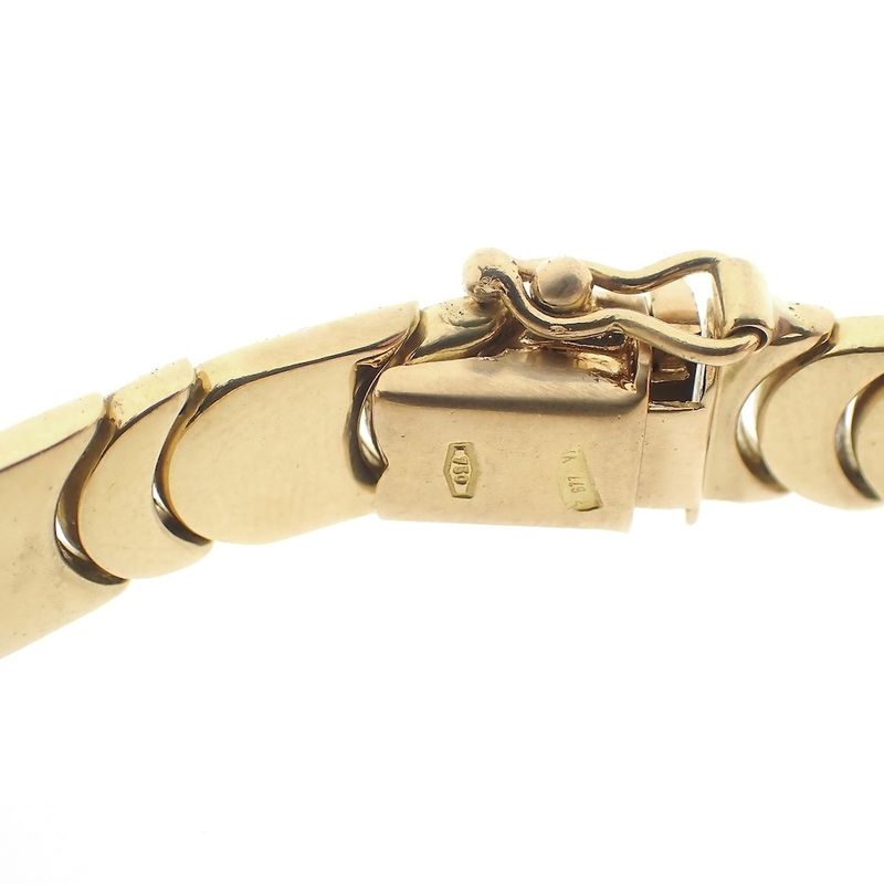 Image 6 of Tricolor gold link bracelet