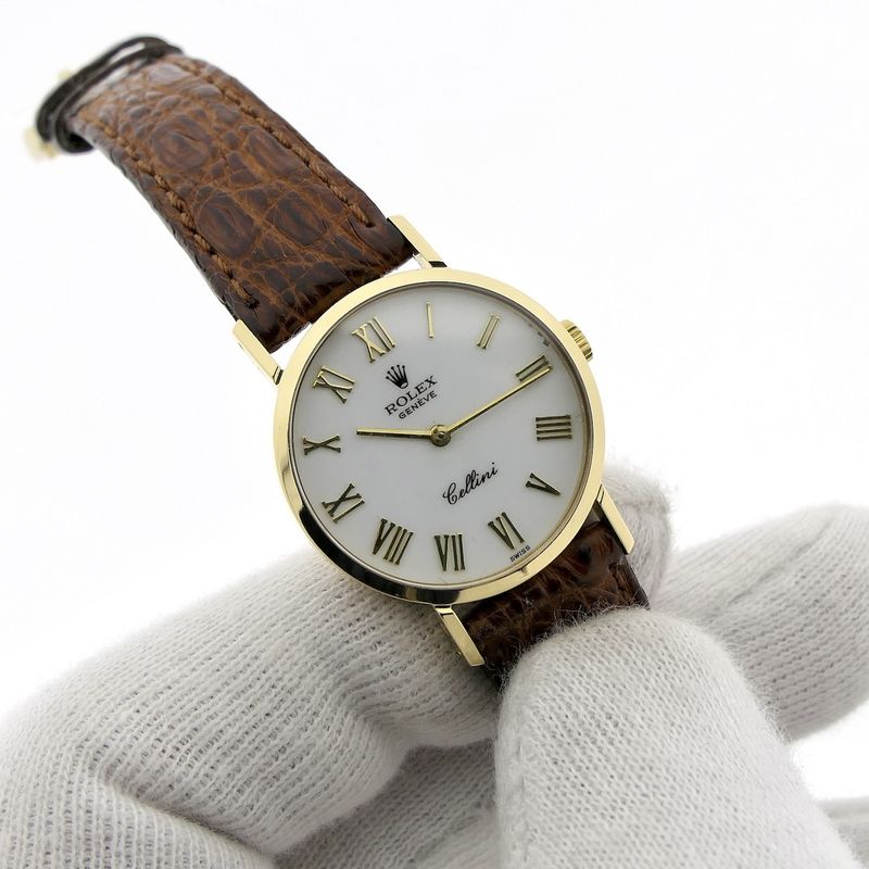 Image 7 of Rolex Cellini 4109; Vintage 18k gold ladies' watch