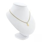 Image 7 of Gold pendant of a four-leaf clover with diamond | 0.005 ct.