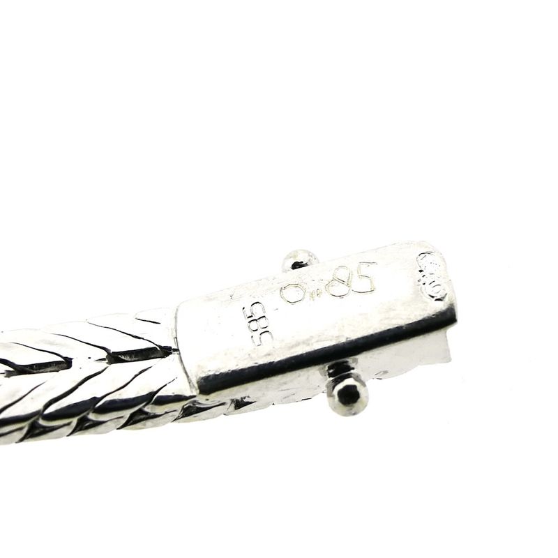 Image 6 of White gold bracelet with sapphire and diamond 0.85 ct.