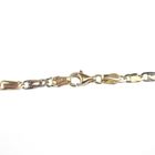 Image 6 of Two-tone gold Figaro link chain