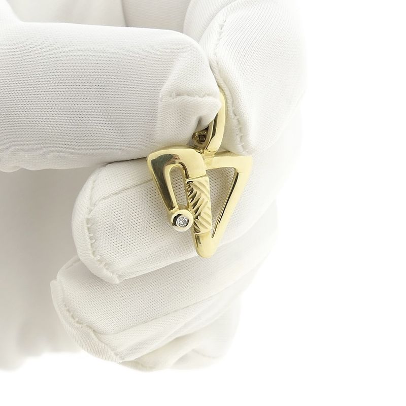 Image 12 of 9 carat abstract pendant with diamond; 0.01 ct.