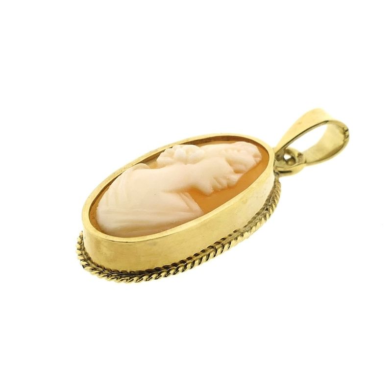 Image 6 of Gold pendant with cameo | Vintage/antique