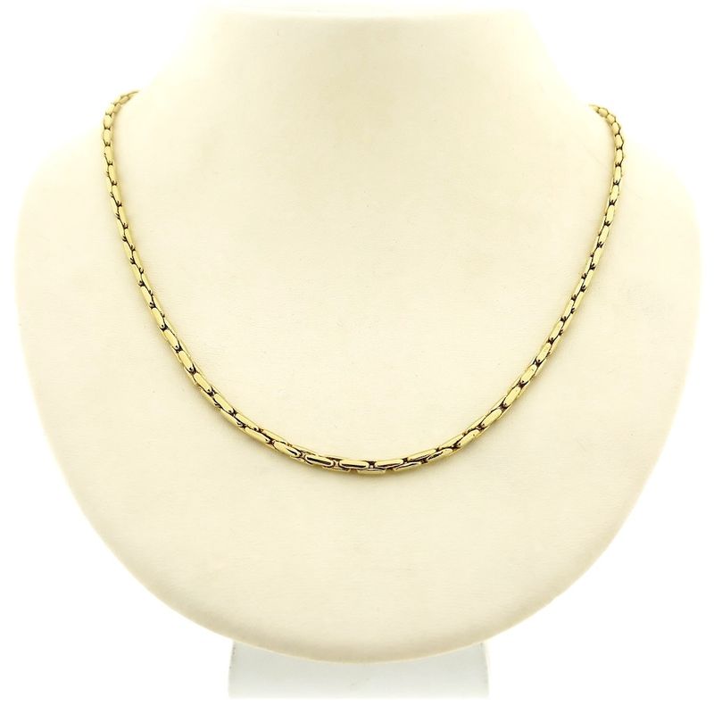 Image 1 of Gold anchor link necklace