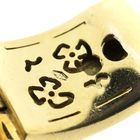 Image 9 of Gold stud earrings pavé set with diamonds