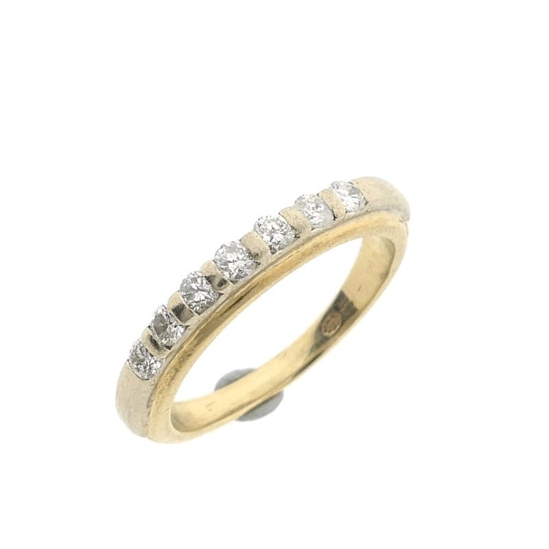 Image 5 of Gold ring with diamond; 0.35 ct.