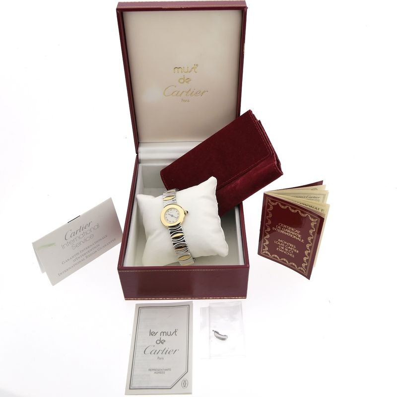 Image 4 of Cartier Colisèe Baignoire 8057908C; 18k gold ladies' watch