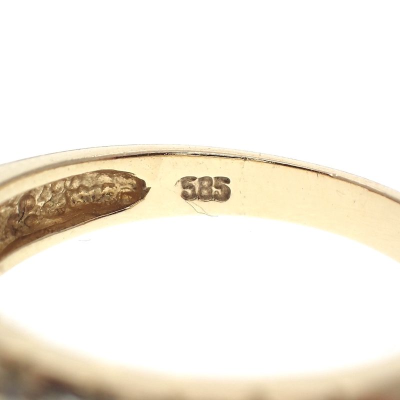 Image 7 of Gold ring with diamonds; 0.54 ct.
