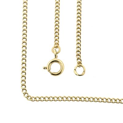 Image 1 of Gold thin gourmet link chain