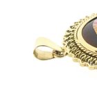 Image 3 of Gold pendant with Enamel D'Art portrait