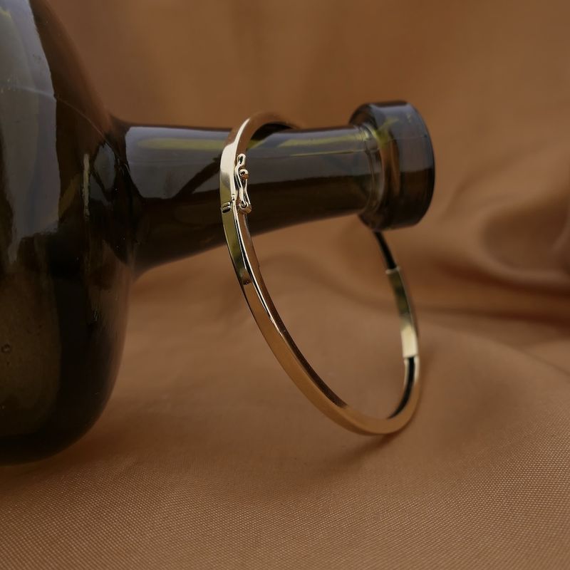 Image 9 of Gold subtle slave bracelet; Size M