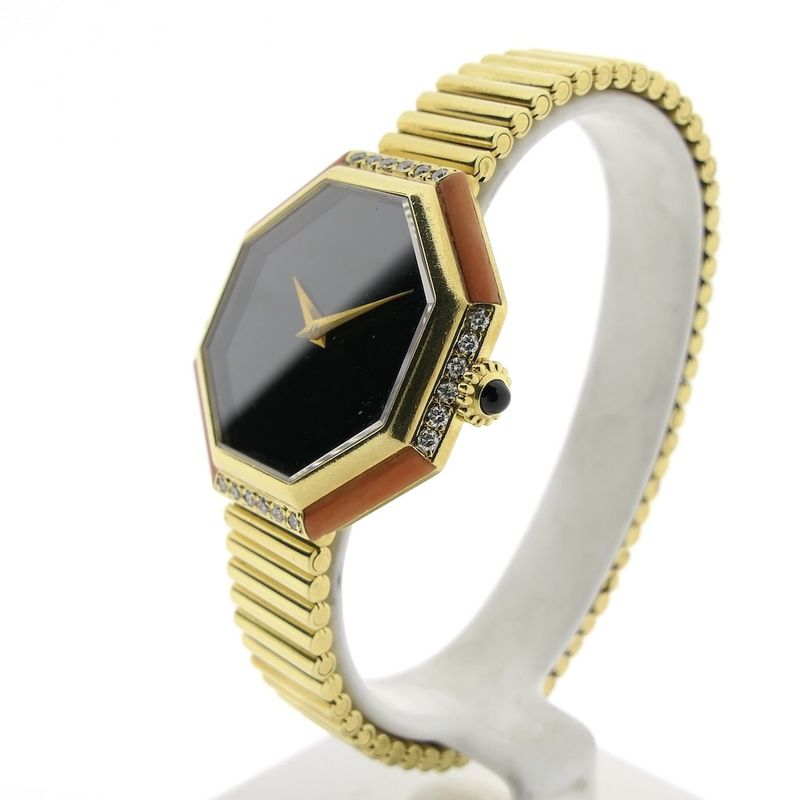 Image 3 of Favre Leuba 'Cocktail'; Vintage 18K yellow gold women's watch with diamonds
