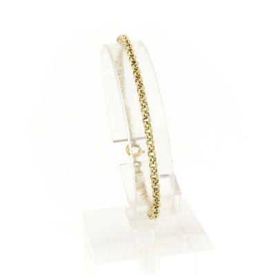 Image 1 of Gold jasseron link bracelet | 18.5 cm