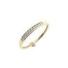 Image 1 of Gold ring with diamonds; 0.045 ct.