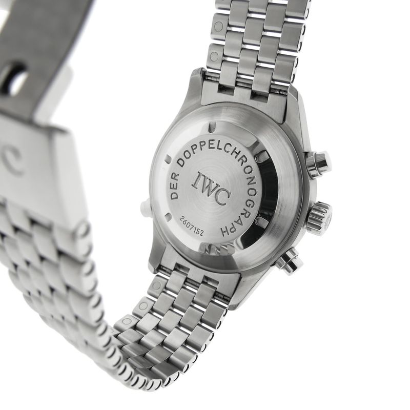 Image 11 of IWC Flieger 'Doppelchronograph' IW371319; Automatic men's watch with rattrapante chronograph