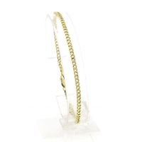 Gold gourmet link bracelet | 20 cm