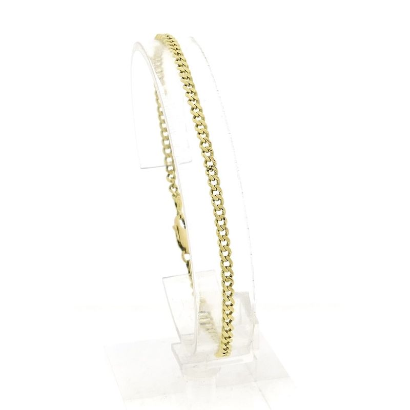 Image 1 of Gold gourmet link bracelet | 20 cm