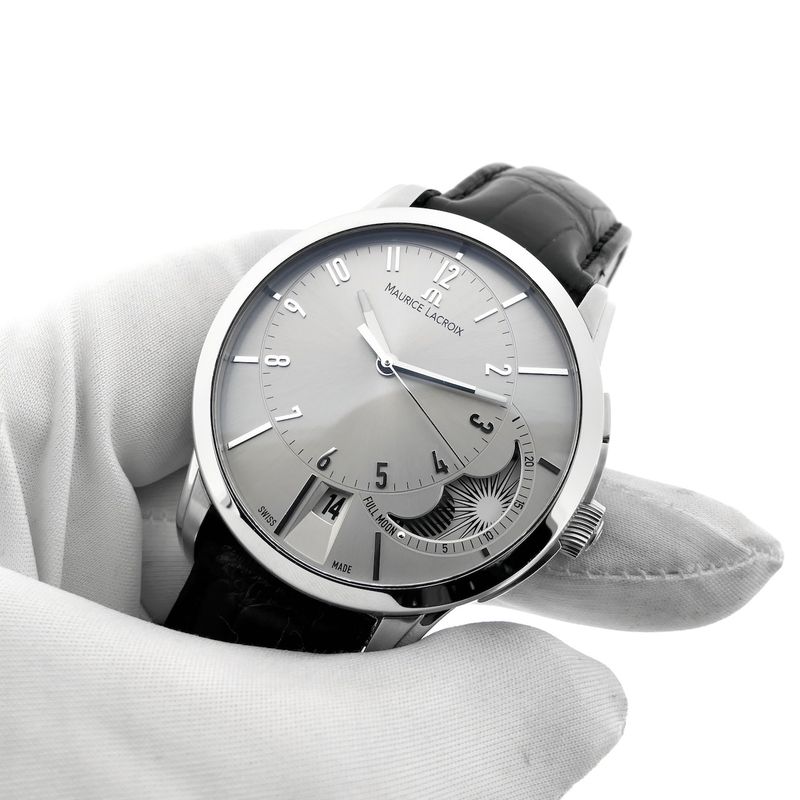 Image 5 of Maurice Lacroix Pontos Decentrique Phase de Lune PT6318; Automatic men's watch
