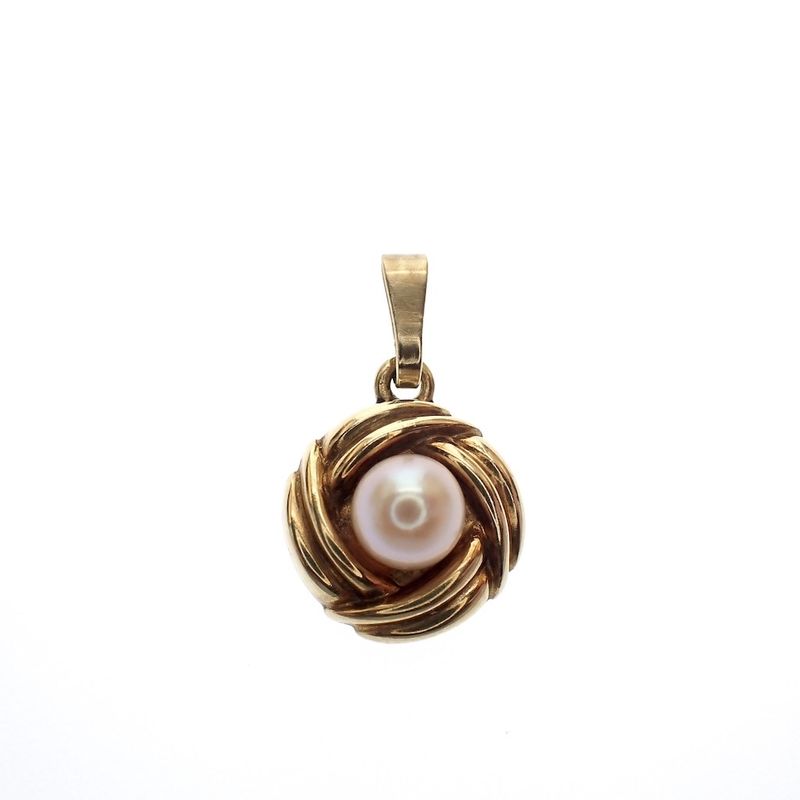 Image 1 of Gold pendant with pearl