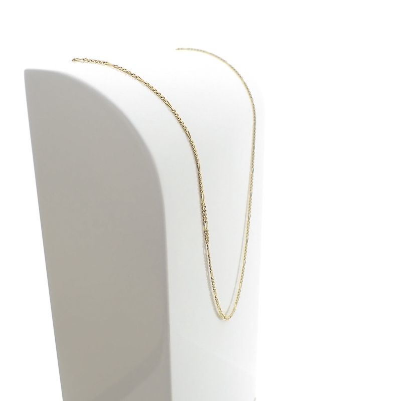 Image 4 of Gold Figaro link chain | 45 cm