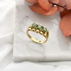 Image 2 of Gold ring with emerald