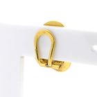 Image 5 of Vintage gold floral clip-on earrings