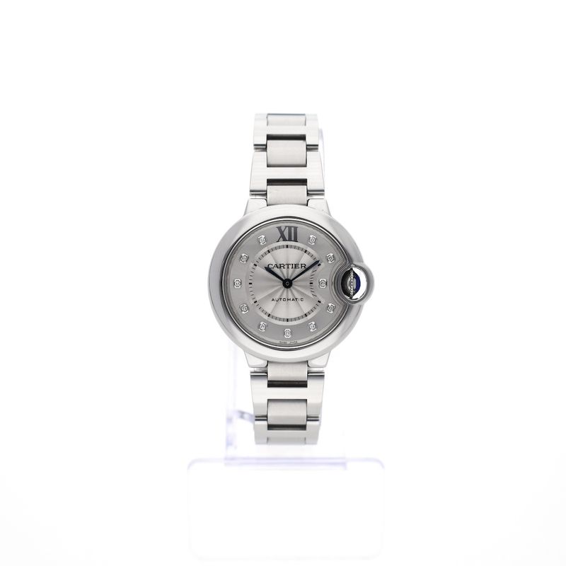 Image 1 of Cartier Ballon Bleu 33mm 3489 / W4BB0021; Automatic women's watch with diamonds