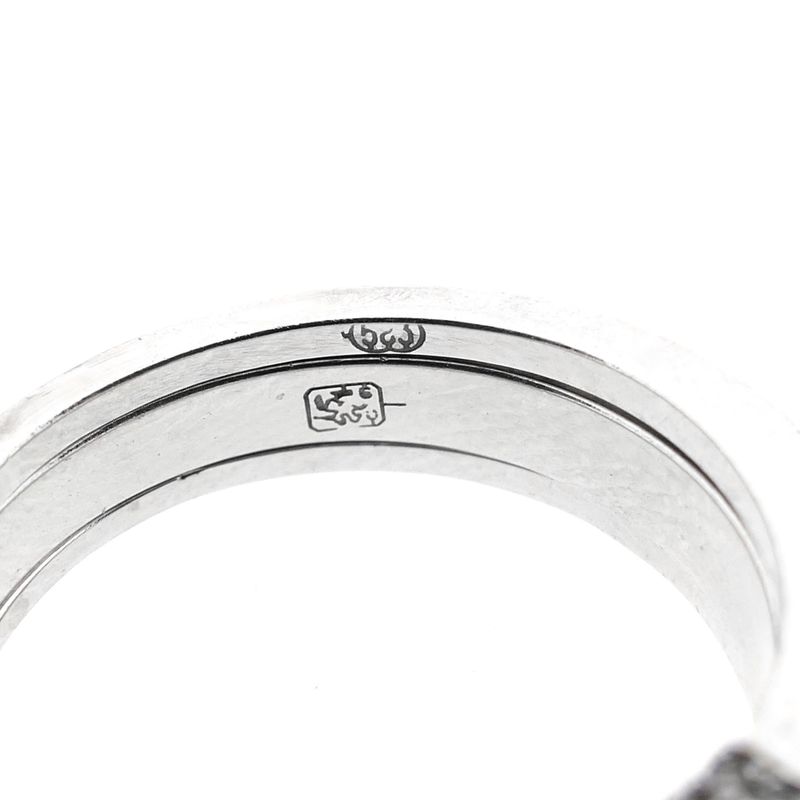 Image 10 of White gold ring with diamonds; Approx. 0.79 ct.