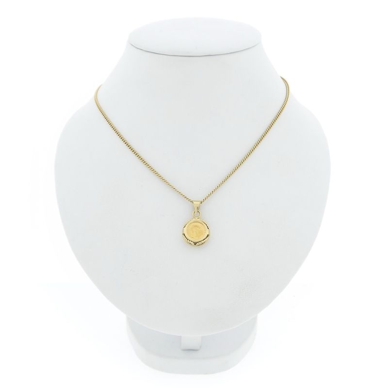 Image 3 of Gold pendant with Mexican coin | Emperor Maximilian 1865