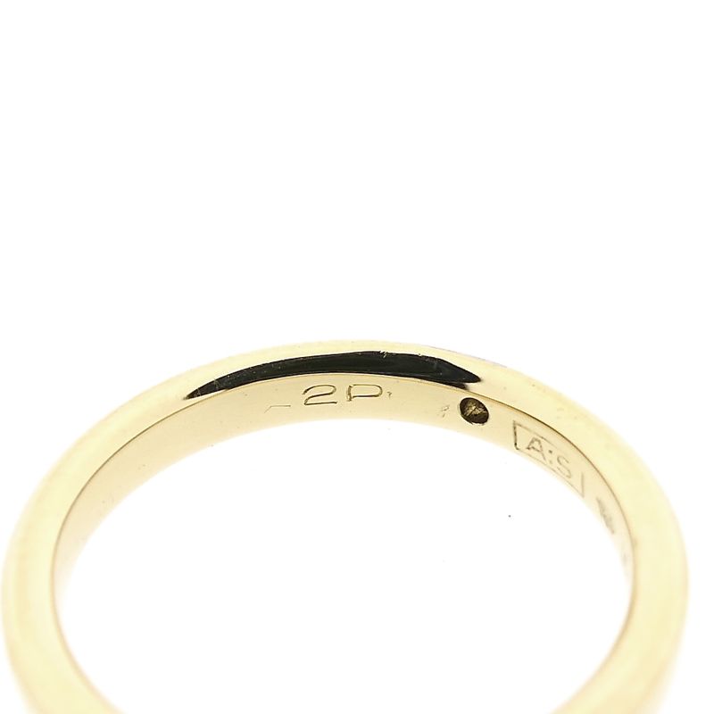 Image 7 of Bicolor Gold Wedding Ring with Diamond; 0.02 ct.
