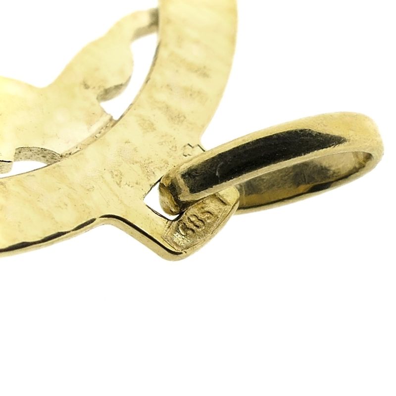 Image 7 of Gold zodiac sign pendant; Capricorn