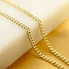 Image 2 of Gold gourmet link chain; 45.5 cm