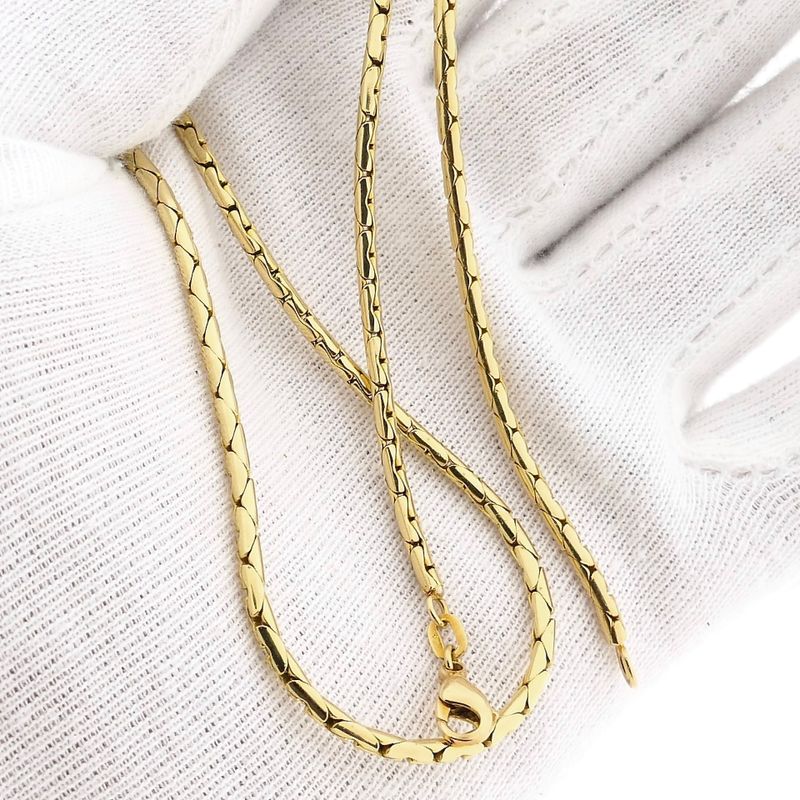 Afbeelding 8 van Gouden Cardano schakelcollier