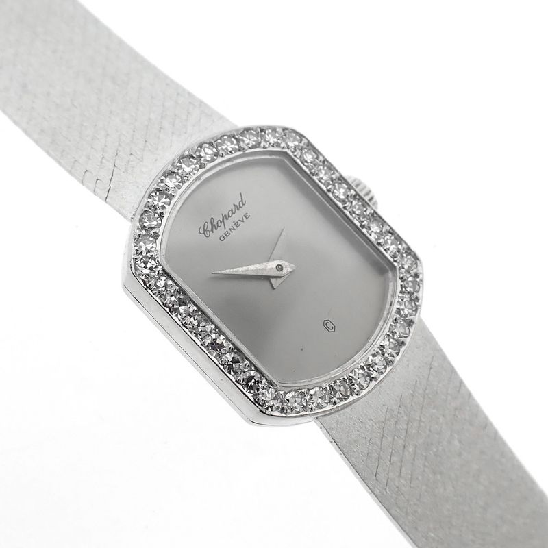 Image 4 of Chopard Cocktail Watch; Vintage 18k women's watch with diamonds
