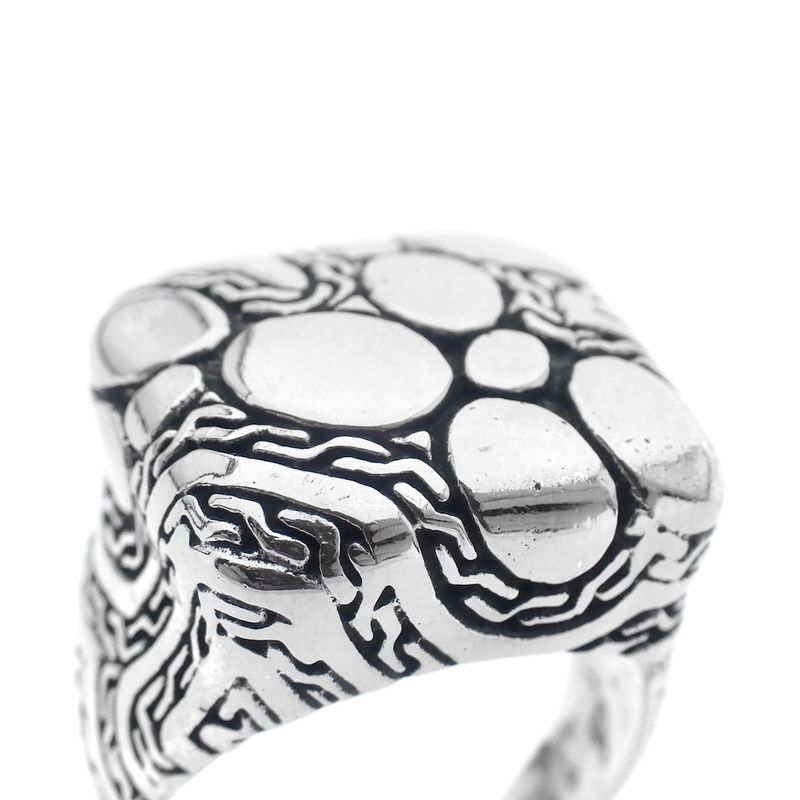 Image 2 of Silver ring with Maori pattern