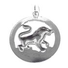 Image 5 of Silver zodiac sign pendant; Leo
