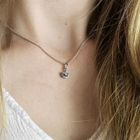 Image 6 of White gold apple pendant with diamond | 0.02 ct.