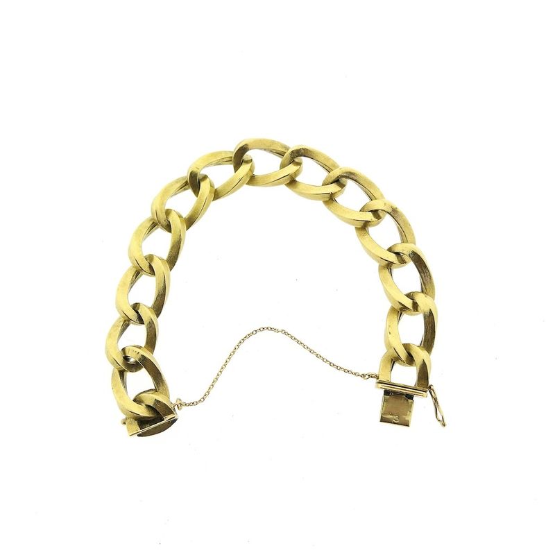 Image 4 of 18 carat gold gourmet link bracelet