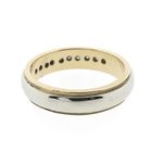 Image 4 of Novell bicolor gold ring with 0.10 ct diamond.