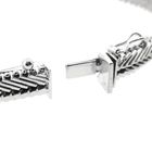 Afbeelding 6 van Witgouden visgraat schakelarmband met diamanten; 0,24 ct. | 19,5 cm